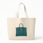 Birkin Tote Bag Blue