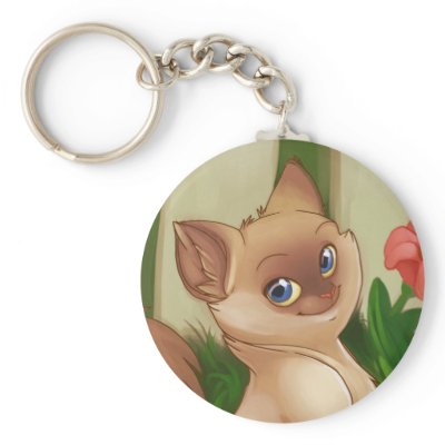 Birman Cat Keyring Key Chain by sammysstudio