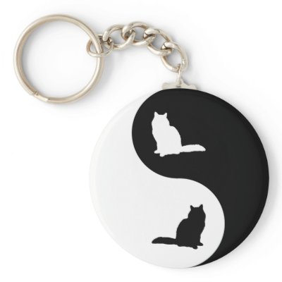 Birman Yin Yang Key Chains by catwiregifts