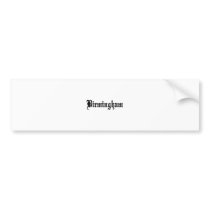 Birmingham, Alabama Bumper Stickers
