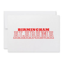 Birmingham, Alabama City Design Invite