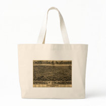 Birmingham Alabama Late 1800's Birds Eye View Tote Bag
