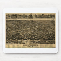 Birmingham Alabama Late 1800's Birds Eye View Mouse Pad