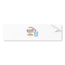 Birmingham Beer Pong Champion Bumper Sticker