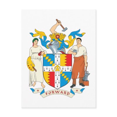 Birmingham Coat of Arms Postcards by FlagTshirts