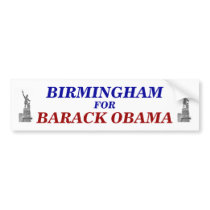 Birmingham for Barack Obama bumper sticker