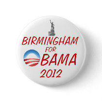 BIRMINGHAM for Obama Pinback Buttons