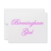 Birmingham Girl Custom Invite