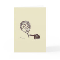 Biro Greeting Cream 133 Greeting Card