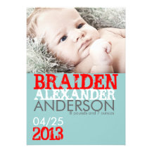 Birth Announcement Card