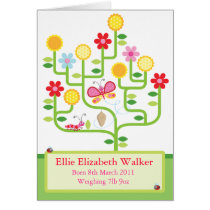 Birth Announcement Card cards