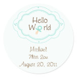 Birth Announcement Cupcake Toppers/Stickers