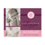 BIRTH ANNOUNCEMENT :: monogram2 - girl
