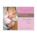BIRTH ANNOUNCEMENT :: sheer joy - girl
