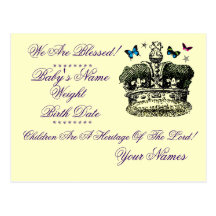 Birth Announcment! Postcards