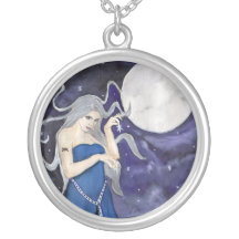 Birth of a Star celestial moon necklace