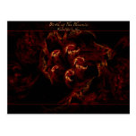 Birth of the Phoenix fractal art postcard