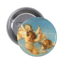 Birth of Venus, Angels detail by Cabanel Buttons