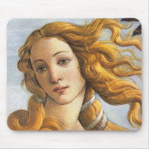 Birth of Venus detail, Botticelli Mousepads