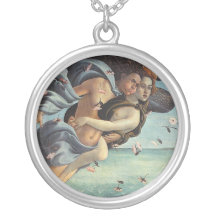 Birth of Venus, Detail - Mythological Couple Personalized Necklace