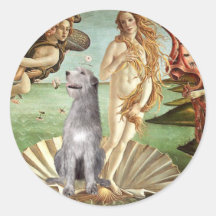 Birth of Venus-Irish Wolfhound #6 Sticker