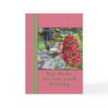 Birthday, 104th, Bougainvillea, Birds, Waterfall Greeting Card