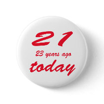 birthday 44 pinback button
