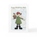Birthday 8 Pirate Greeting Cards