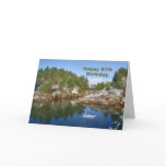 Birthday, 97th, Mountain Lake, Swan Card