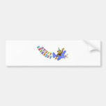 Birthday Aeroplane Monkey Bumper Stickers