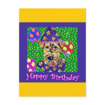 Birthday Airedale Postcard