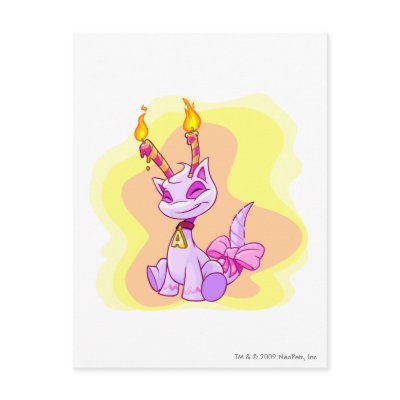 Birthday Aisha Post Cards by neopets