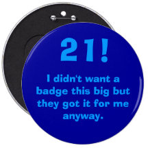 birthday badge pin
