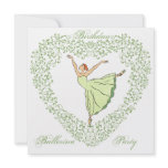 Birthday Ballerina Party Invitation