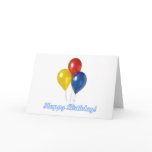 birthday ballons cards