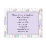 Birthday Balloons Invitation postcards