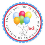 Birthday ballooons- Primary Colours stickers