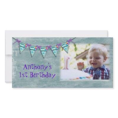 Birthday Banner Photo Card by StarStock