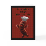 BIRTHDAY BBQ INVITATION - BARBECUE INVITATION GREETING CARDS