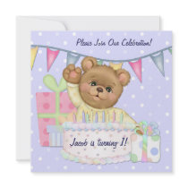 Birthday Bear Boy - First Birthday