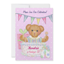 Birthday Bear Girl - Third Birthday