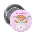 Birthday Bear Girl - Third - Customise Date Buttons