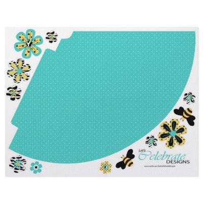 Birthday Bee Party Hat 3B Flyers by LetsCelebrateDesigns