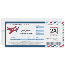 Birthday Boarding Pass Ticket Personalised Announcements