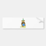 Birthday Bowling Monkey Bumper Sticker