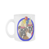 Birthday Boxer frosted mug