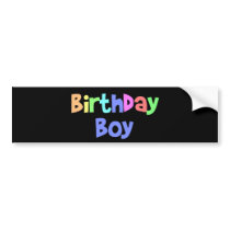 Birthday Boy Bumper Stickers