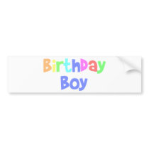 Birthday Boy Bumper Sticker