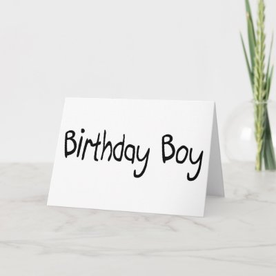 Birthday Boy Greeting Card | Zazzle.co.uk