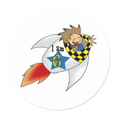 Birthday boy in a rocket by jsoh